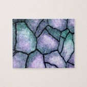 Blauwe mozaïek legpuzzel (Horizontaal)