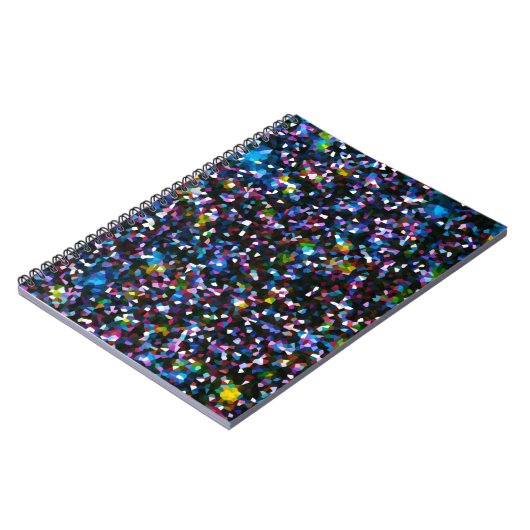 Blauwe mozaïek notitieboek (Linkerzijde)