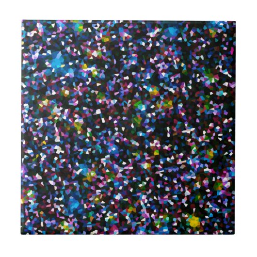 Blauwe mozaïek tegeltje (Voorkant)