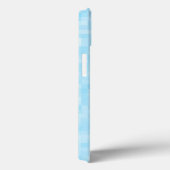 Blauwe mozaïekpixelatie Case-Mate iPhone case (Achterkant / Rechts)