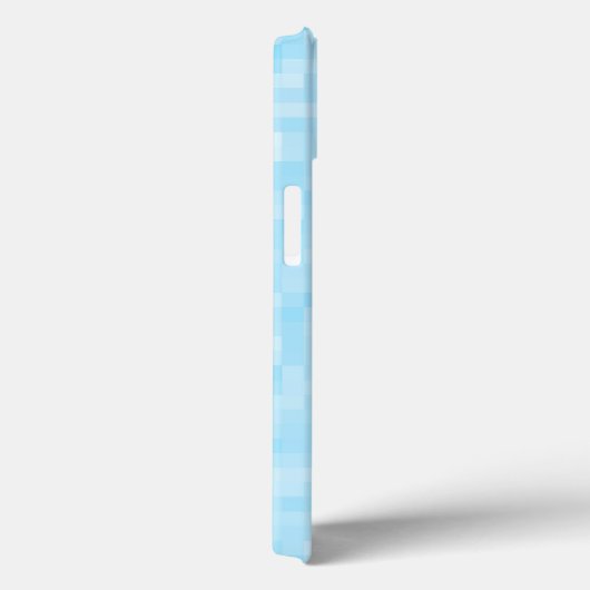 Blauwe mozaïekpixelatie Case-Mate iPhone case (Achterkant / Rechts)