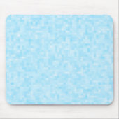 Blauwe mozaïekpixelatie muismat (Voorkant)