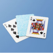 Blauwe mozaïekpixelatie pokerkaarten