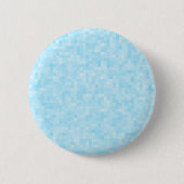 Blauwe mozaïekpixelatie ronde button 5,7 cm (Voorkant)