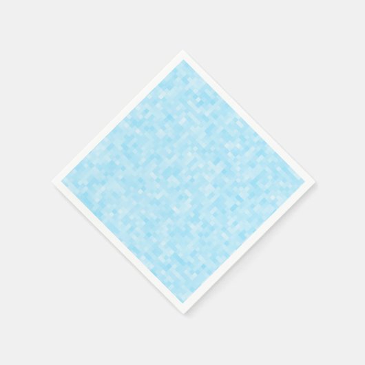 Blauwe mozaïekpixelatie servet (Hoek)