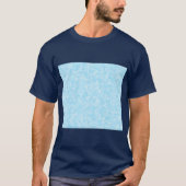 Blauwe mozaïekpixelatie t-shirt (Voorkant)