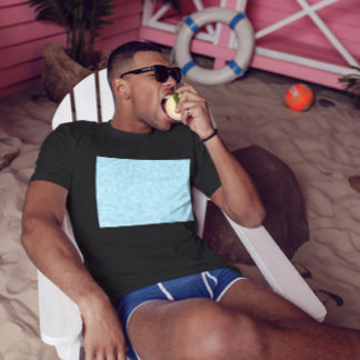 Blauwe mozaïekpixelatie t-shirt