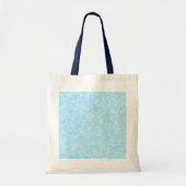 Blauwe mozaïekpixelatie tote bag (Voorkant)
