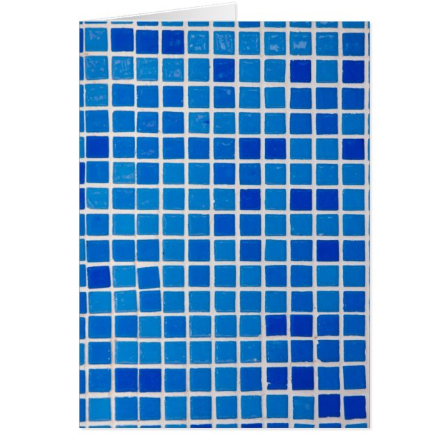 Blauwe mozaïektegel (Voorkant)