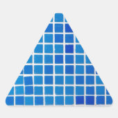 Blauwe mozaïekTegel Sticker (Voorkant)