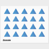 Blauwe mozaïekTegel Sticker (Vel)