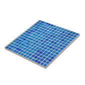 Blauwe mozaïekTegel Tegeltje (Zijkant)