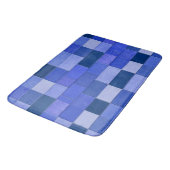 Blauwe mozaïektegels badmat (Gekanteld)