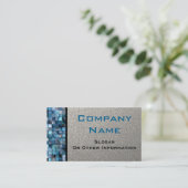 Blauwe mozaïektegels, Visitekaartjes (Staand voorkant)