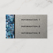 Blauwe mozaïektegels, Visitekaartjes (Achterkant)