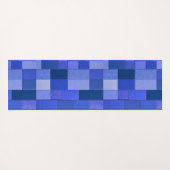 Blauwe mozaïektegels yogamat (Achterkant (horizontaal))