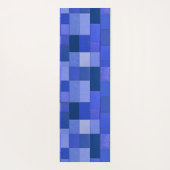 Blauwe mozaïektegels yogamat (Achterkant)