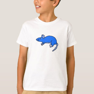 Blauwe muis t-shirt