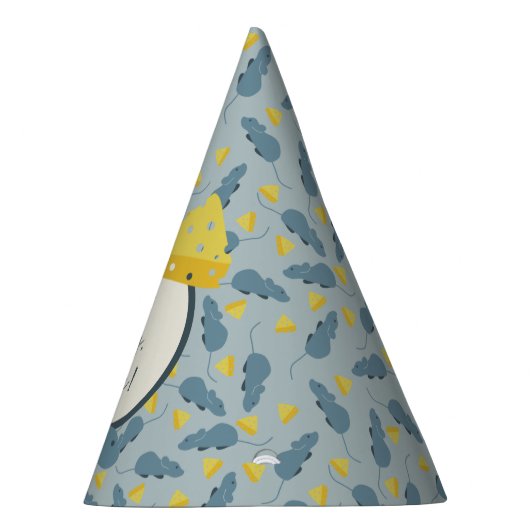 Blauwe Muizen en Gele Kaas Birthday Feesthoedjes (Rechts)