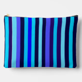 Blauwe Multi Tone Stripes Etui (Voorkant)