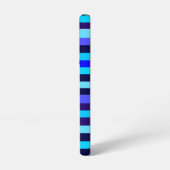 Blauwe Multi Tone Stripes Samsung Galaxy Hoesje (Linkerkant)