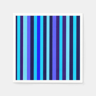 Blauwe Multi Tone Stripes Servet