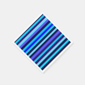 Blauwe Multi Tone Stripes Servet (Hoek)
