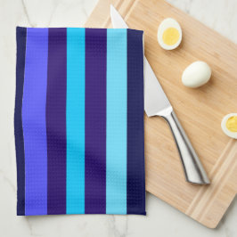 Blauwe Multi Tone Stripes Theedoek