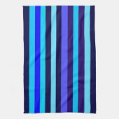 Blauwe Multi Tone Stripes Theedoek (Verticaal)