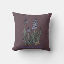 Blauwe Muscari Hyacinten Kussen