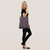 Blauwe Muscari Hyacinten Tote Bag (Op model)