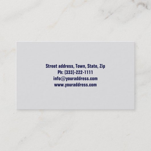 Blauwe Mustang auto in de Gradient Motion Kaart Visitekaartje (Achterkant)