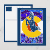 Blauwe Mustang van Colorado Briefkaart (Voorkant / Achterkant)