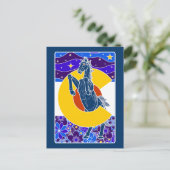 Blauwe Mustang van Colorado Briefkaart (Staand voorkant)