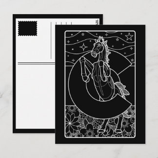 Blauwe Mustang van Colorado Briefkaart