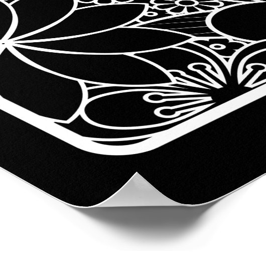 Blauwe Mustang van Colorado Poster (Hoek)