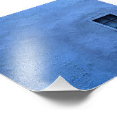 Blauwe muur - Fotoafdrukken Foto Afdruk (Hoek)