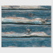 Blauwe muur van een loghuis. Abstracte achtergrond Cadeaupapier (Vlak)