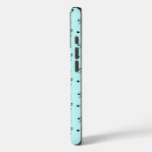 blauwe muziek Case-Mate iPhone case (Achterkant / Links)