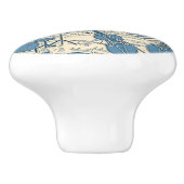 Blauwe muziek en instrumenten/ivoor-ID481 Keramische Knop (Zijkant)