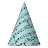 Blauwe muziek feesthoedjes (Links)