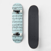 Blauwe  muziek persoonlijk skateboard (Voorkant)