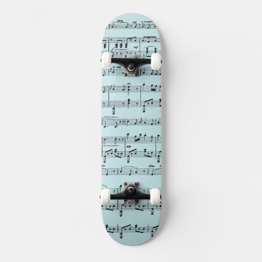 Blauwe  muziek persoonlijk skateboard (Voorkant)