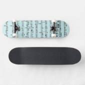 Blauwe  muziek persoonlijk skateboard (Horizontaal)
