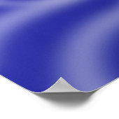 Blauwe muziek poster (Hoek)