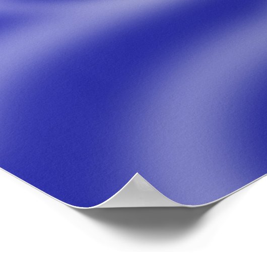 Blauwe muziek poster (Hoek)