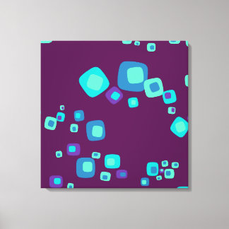 Blauwe Myriads B verpakt canvas Afdruk
