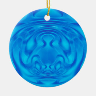 Blauwe mysterie keramisch ornament