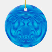 Blauwe mysterie keramisch ornament (Achterkant)