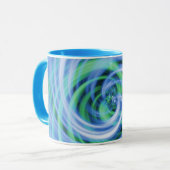 Blauwe N Groene Zwemmen Mok (Voorkant links)